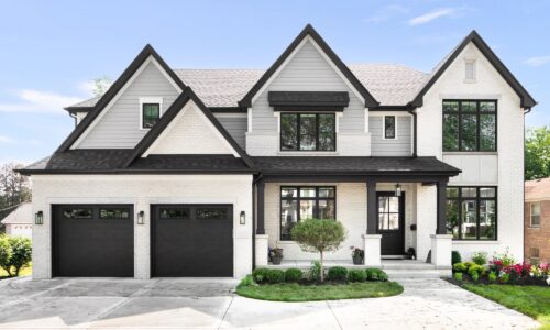 Garage Door Colored Black